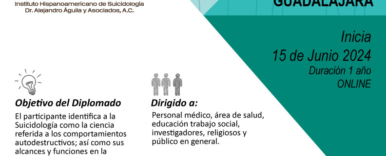 Diplomado en Introducción a la Suicidologia Guadalajara | suicidologia.com.mx