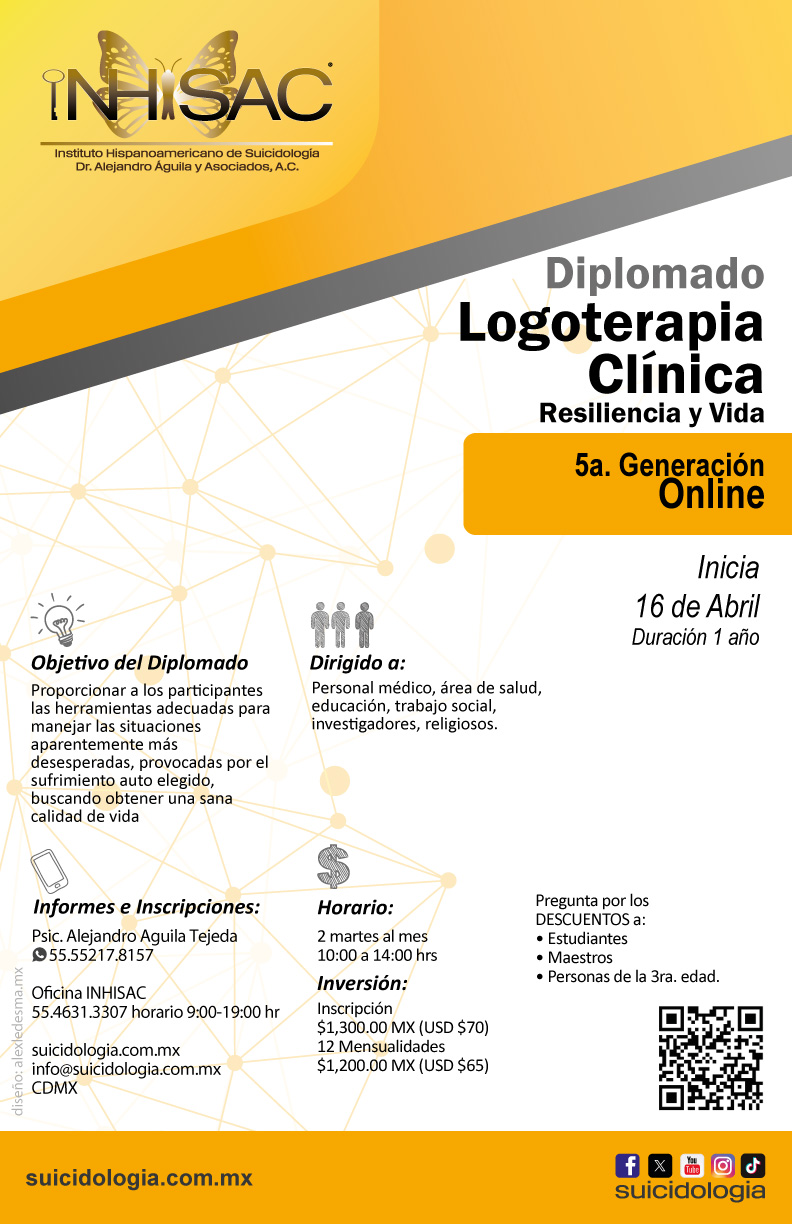 Diplomado en Logoterapia Clínica | suicidologia.com.mx